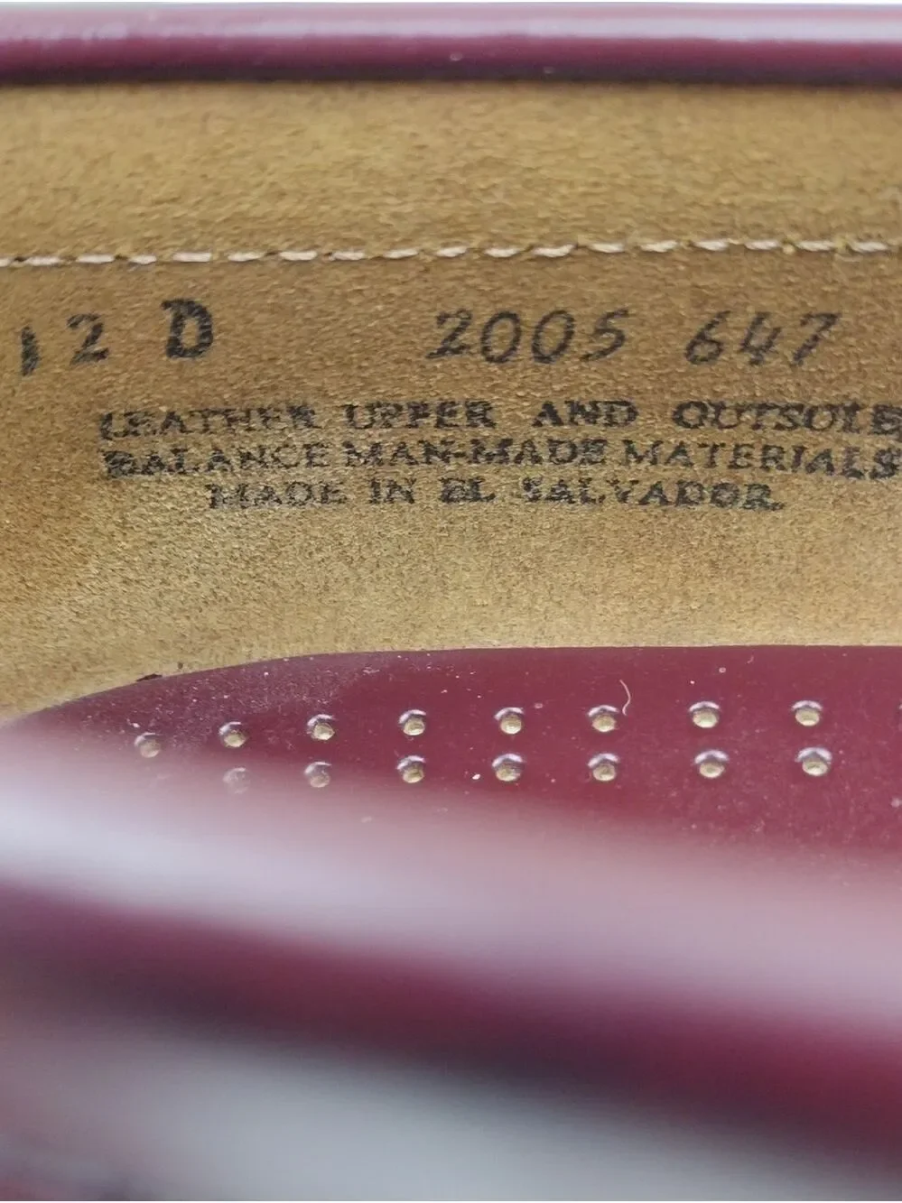 G.H. Bass & Co Weejuns Men's Burgundy Leather Upper Low Heel Penny Loafer Shoe